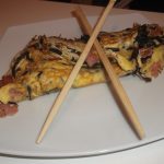 Omelette aux champignons noirs